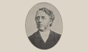 Retrato de Philippus Jacobus Hoedemaker, crítico de Abraham Kuyper, en la Christelijke encyclopædie (1926)